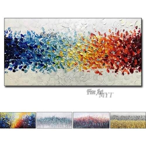 Large Size Hand Painted Palette Knife Abstract Pictures Oil Painting On Canvas Abstract Modern Home Wall Decor Picture Unframe