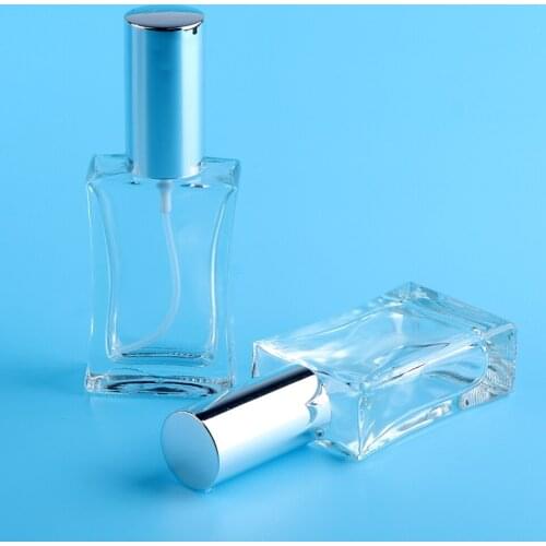 2Pcs 50ml Clear Travel Glass Perfume Atomizer Empty Fragrance Spray Bottles