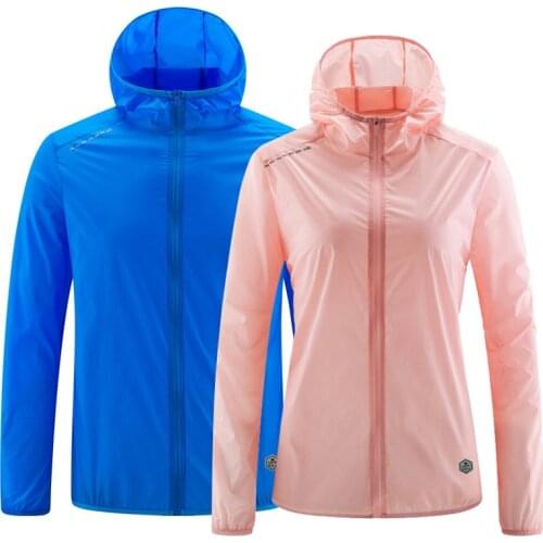 Summer Outdoor Sun Protection Female Couple Skin Clothing Jacket Breathable Fishing Anti-UV Jacket Mens Sports Windbreaker