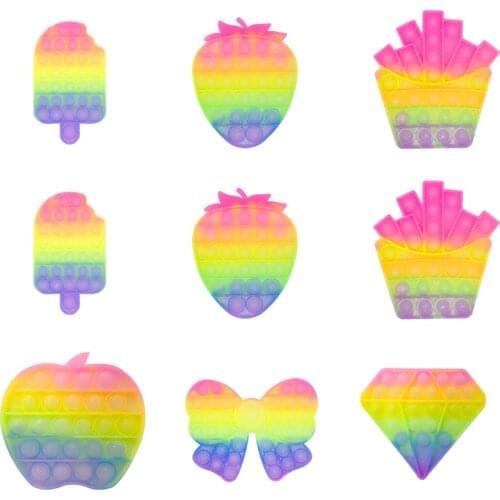 New Sensory Toys Push Bubble Fidget Toy Stress Relief Pop Fidget Toys For Kids Adults Autism Special Need Squishy Anti-stress