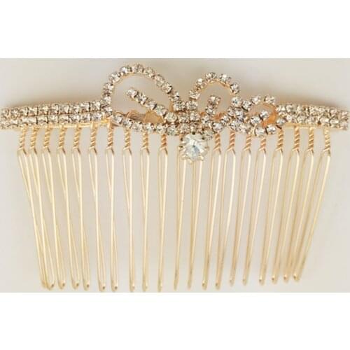 The international working womens day gift ,partygoing glass drill European bowknot style of comb -SC0008