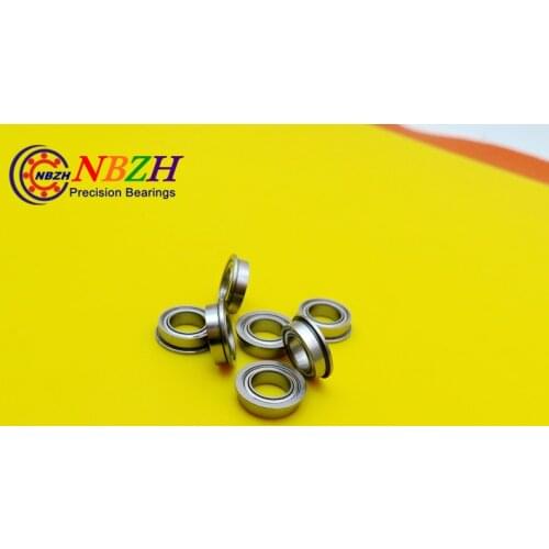 20pcs Free Shipping SUS440C environmental corrosion resistant flanged stainless steel bearings SMF104ZZ 4*10*11.6*4*0.8 mm