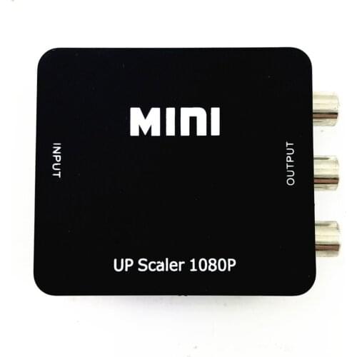 Portable Size Black RCA AV to HDMI-compatible Converter /Adapter Suitable For Nintendo for Sega for Genes for NES for SNES N64