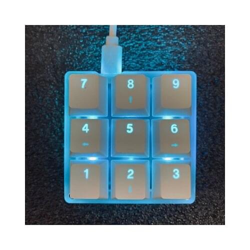 Wired MINI9 Key Position Customized Shortcut Macro Keyboard Left Hand Mechanical Shortcut Office Keyboard Game Brick