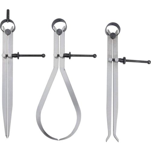 Spring Inside Outside Divider Caliper Set 8-Inch Machinist Tools 3-Pack