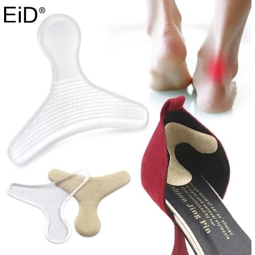 Silicone Gel Anti-wear Feet Care Pads Cushion Heel Sticker Pain Relief Shoes Back Heel Liner Grips Crash Insole Patch Adhesive