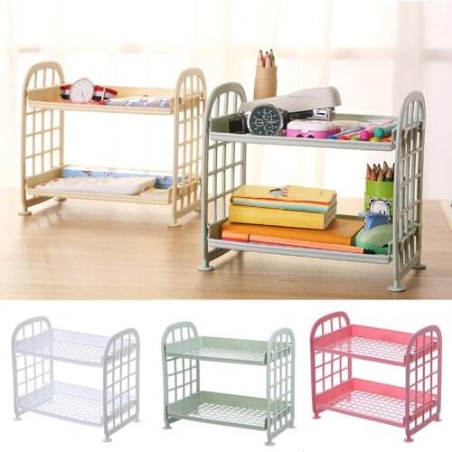 Storage Rack 2-Tier Standing Rack Multipurpose Desktop Shelf For Bathroom Kitchen Bedroom TN88
