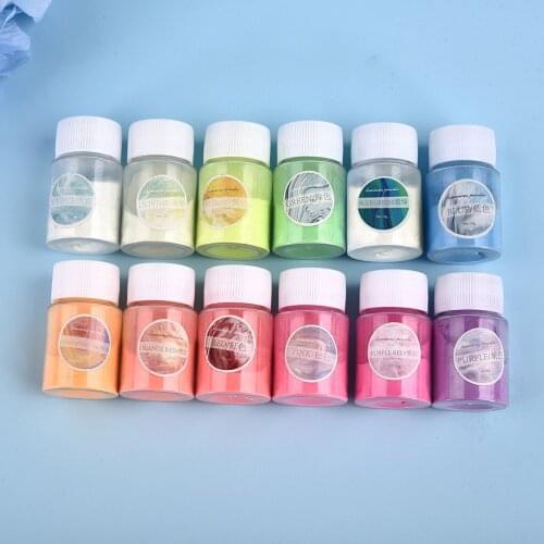 15g Luminous Powder DIY Nail Art UV Epoxy Resin Glue Fluorescent Pigment Powder Filler Luminous Color Nail Art Decoration