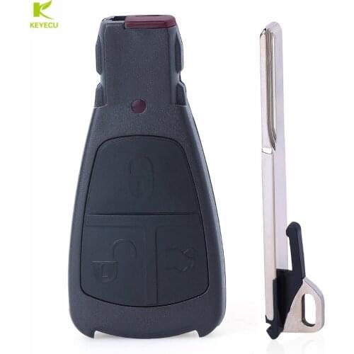 KEYECU Replacement Shell Smart Remote Key Case 3 Button for Mercedes-Benz E C S CLK E430 S500 CLK320 1997-2002