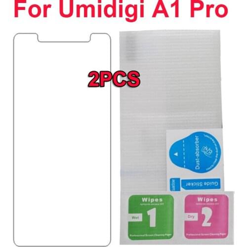 2PCS For Umidigi A1 Pro Screen Protector New Thin Front Phone Films Explosion Proof Tempered Glass For Umi Umidigi A1 Pro Phone