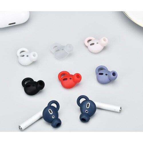 1 Pair Cute Soft Silicone Protective Earhook for AirPods 1st 2nd Anti-slip Earphone Case for AirPods Ear Buds Dust-proof Cover