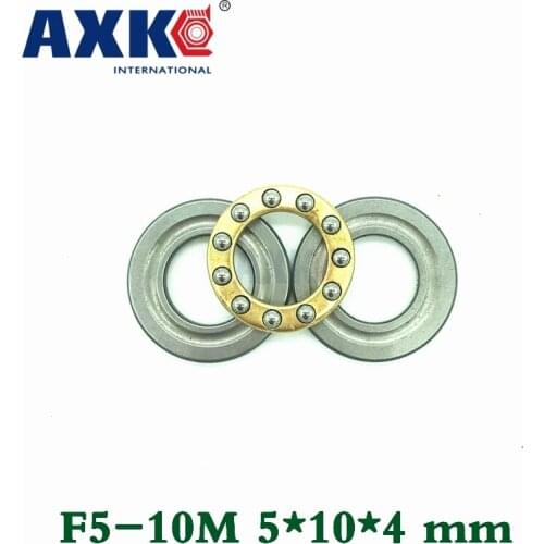 10pcs F5-10m 5*10*4 Mm Free Shipping Axial Ball Thrust Bearings Plane Thrust Ball Bearing Abec5 5x10x4mm