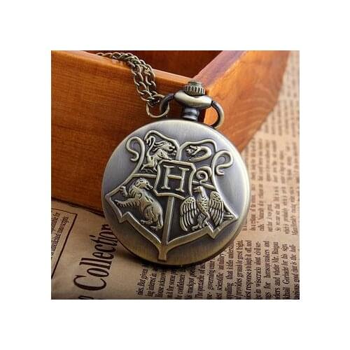 10 piece /lot Vintage bronze Big size The Nightmare Before Christmas quartz pocket watch necklace woman kids best gift