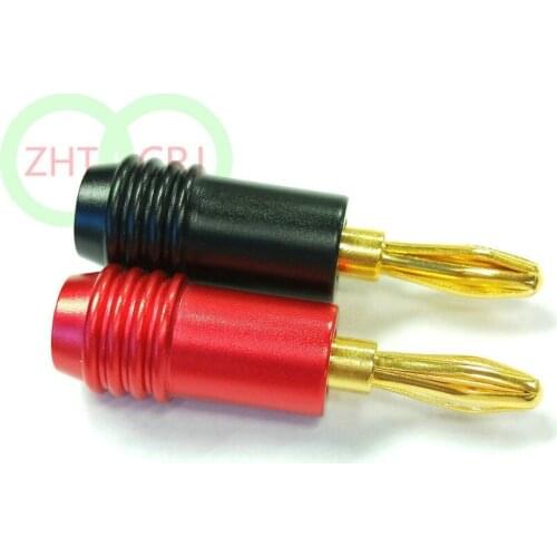 10pcs high quality 4MM Gold plated Banana Plug Speaker connector (discount for order 100pcs) New