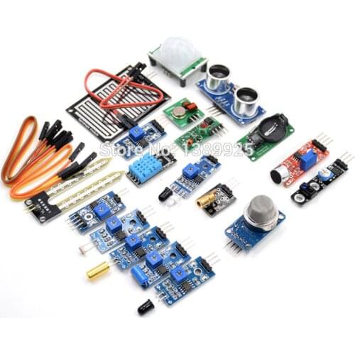 16pcs/lot Raspberry Pi 3&Raspberry Pi 2 Model B the sensor module package 16 kinds of sensor