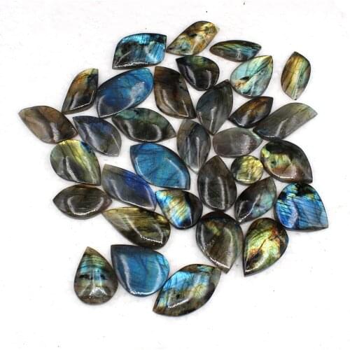 2 Pcs Natural Labradorite Pendant Moonstone Tumbled Crystal Quartz Sunstone Healing Divination Jewelry Necklace Gifts Decoration