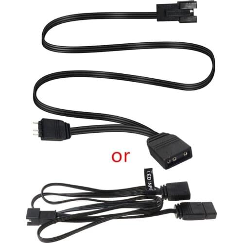 ARGB 5V 3 Pin Extension Cable AURA MSI Motherboard Splitter Adapter for 5V Halos Light Strip