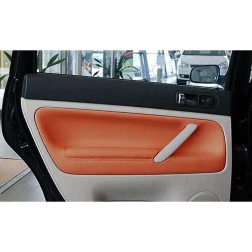 4pcs Car Door Panel Armrest Cover Sticker Trim For Volkswagen Passat B5 1998-2000 2001 2002 2003 2004 2005 2006 Car Accessories