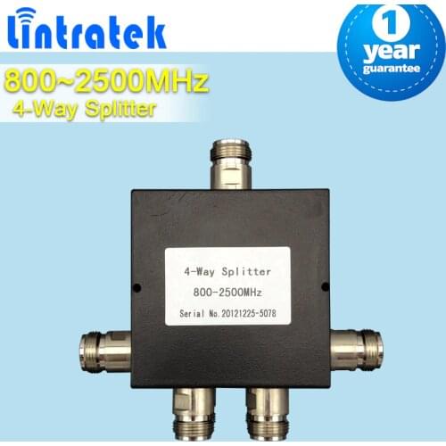4 Way N Female Connector Power Splitter 4-Way 800-2500mhz Micro-strip Power Divider For Mobile Phone Signal Booster Repeater S19