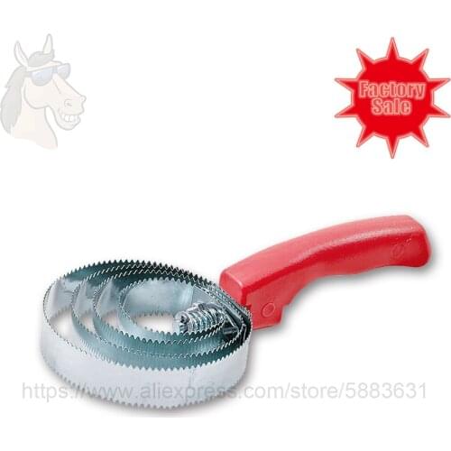 75 4004 Reversible metal curry comb 4-rows spiral steel comb 23x10cm galvanized spring grooming steel comb factory direct sale