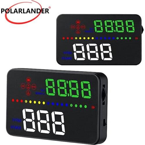 A300 Windshield Projector Alarm Over Speed OBD2 Warning System 3.5'' HD Digital Projector Car HUD Head Up Display