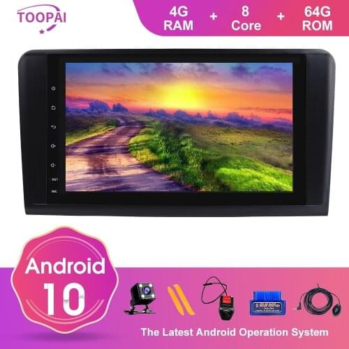 TOOPAI Android 10 For Mercedes Benz GL ML CLASS W164 X164 ML350 ML450 2005-2012 Auto Radio GPS Navigation Multimedia Player