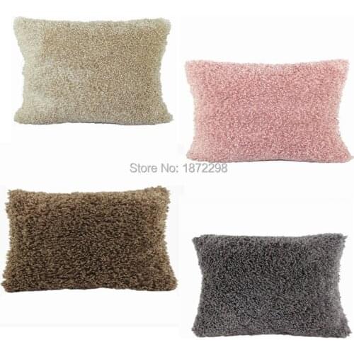 Free Shipping Custom 30*45cm 35*50cm 40*60cm 70*70cm Polyester Plush Cushion Cover HT-PBJPC-01-L