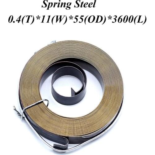 FINEWE FW Wholesale Extension Constant Force Coil Springs Steel Flat Spiral Torsion Springs 0.4*11*3600mm