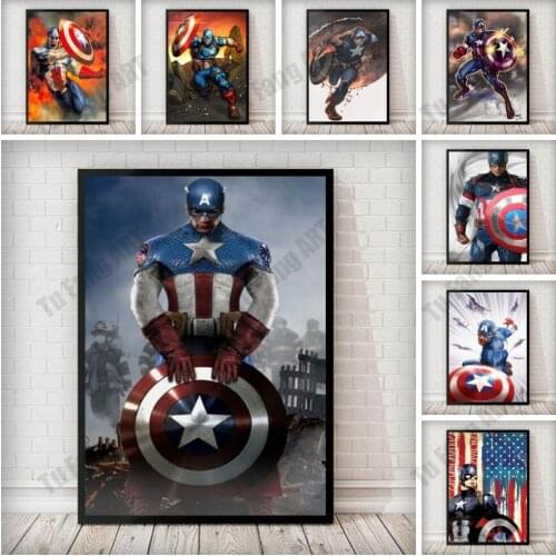 Marvel Movie Avengers Canvas Painting Comics Superhero Anime Poster and Print Wall Art Picture for Living Home Decoration
