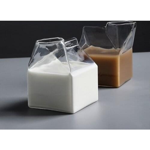 Glass Cute Coffee Mug for milk tea Drinkware Water Juice Kawaii Beverage Espresso Cup Office Cup Glassware