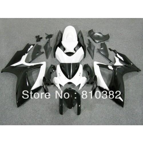 Injection Mold Fairing kit for GSXR600 750 06 07 GSXR600 GSXR750 GSX-R600 750 K6 2006 2007 white black NEW Fairings set SZ159