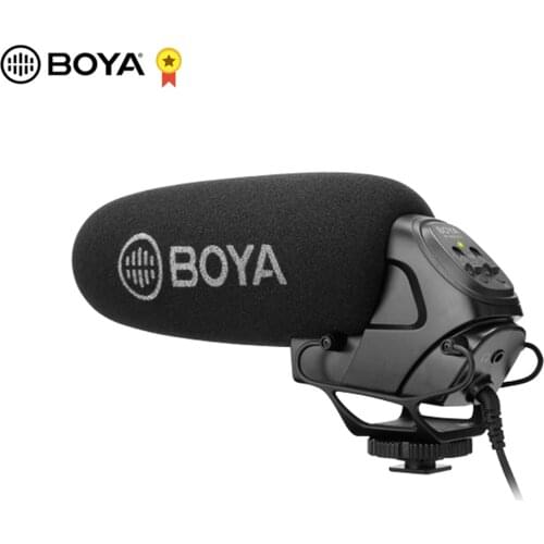 BOYA BY-BM3031 Microphone Supercardioid Condenser Interview Capacitive Mic Camera Video Mic for Canon Nikon Sony DSLR Camcorder