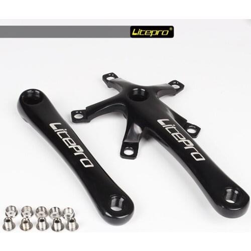 LP Litepro Aluminum Alloy Folding Bike Crank 170mm Bicycle BCD 130mm Square 525g