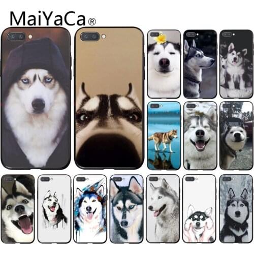 Maiyaca Animal Husky cute Puppy Dog Phone Case for Huawei Honor 8X 9 10 20 Lite 7A Pro 7C 10i 9X Pro Play 8C