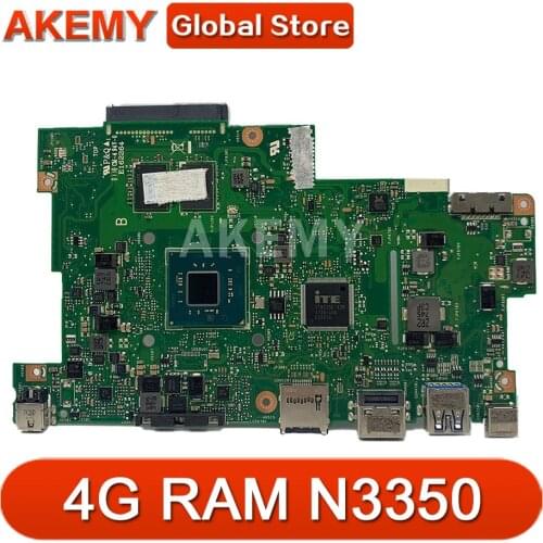 Akemy 90NB0FC0-R00010 Motherboard For Asus E203N E203NA E203NAS E203NAH E203M E203MA Laotop Mainboard 4G/N3350 No onboard SSD