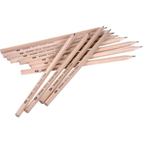 12pcs/set Triangle Nature Wood Pencils 2B HB 2H Pencils Set for Student Writing Sketching School Office Supplies Stationery
