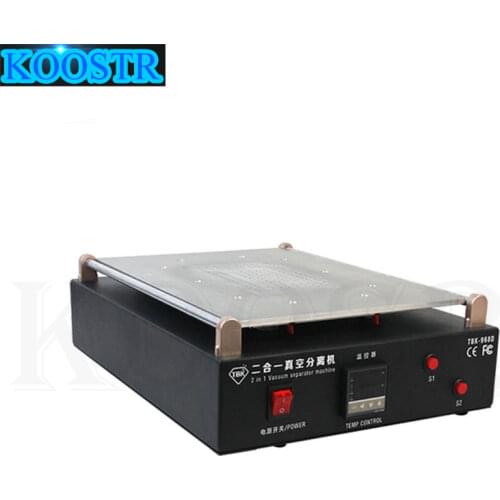 NEW Arrival 19 inc TBK-968D Vacuum LCD Separating Machine For Smart Phone iPad iPhone And Table PC Built In Pump LCD Refurbish