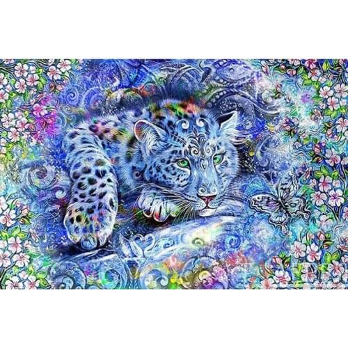 Full square Diamond Painting color tiger Cross Stitch 5d diamond Embroidery butterfly Diy Mosaic Paste Picture Home Decor Crafts