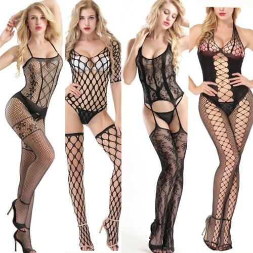 Sexy lingerie body stockings hot women sexy underwear mesh net teddy sexy costumes porno late intimates Erotic lingerie slips