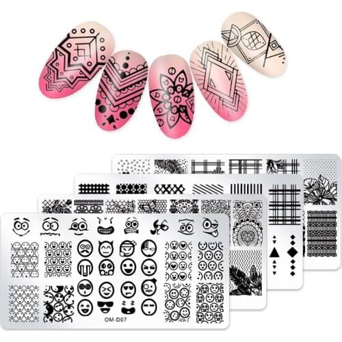 Nail Art Templates For Manicure Nail Stamping Plates Beautiful Nail Stamp Timbro Nails Art Carimbo Stainless Steel