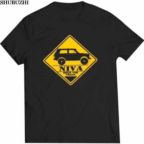 Shubuzhi New Arrival MenS Fashion T Shirt T-shirt LADA NIVA Evolution WAZ Car Off-road 4x4 100% Cotton Brand New T-Shirts