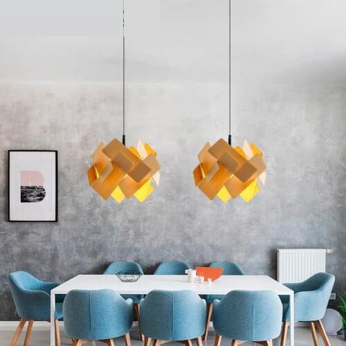 Nordic Style Modern Pendant Lights Living Room E27 Pendant Light Bedroom Acrylic Decorative Stacking Hanging Lamp Lighting