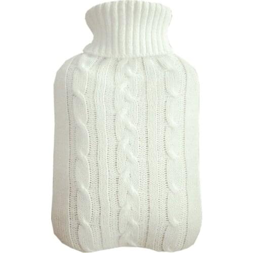 2000ML Knitted Cover for Hot Water Bottle Anti-scald Non-slip Winter Keep Warm Hand Warmer for Dormitory Office Home