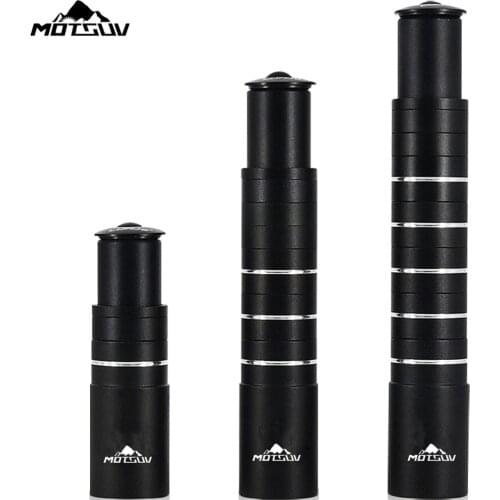 MOTSUV Bicycle Fork Stem Extender Bike 28.6mm Handlebar Rise Up 115/180mm/210mm Adapter Aluminum Alloy Cycling Height Increased