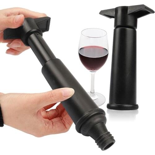 1 Set Wine Saver Vacuum Bottle Stopper Set 1 Pump + 2 Caps Sealing Preserver Drinks Hat Caps Silicone Reusable
