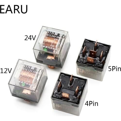 1pcs Waterproof Automotive Relay 12V 100A 5Pin SPDT Car Control Device Car Relays DC 24V High Capacity Switching