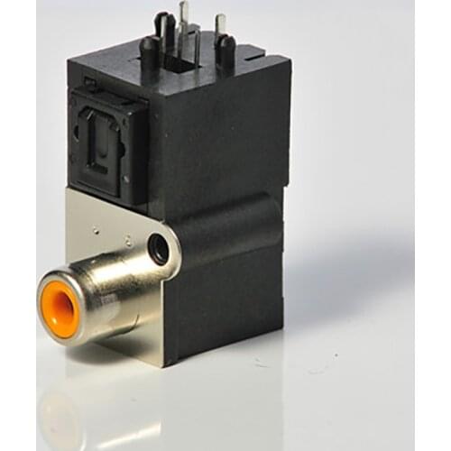 10 pcs DLR21R2-D2 (receiving end) audio optical fiber terminal with coaxial RCA head optical fiber socket