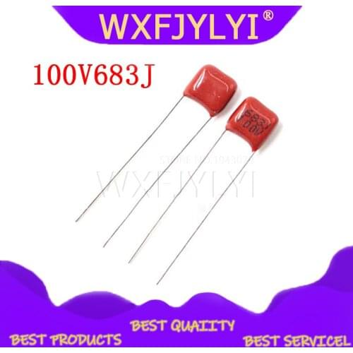 20PCS 100V683J 68NF 0.068UF Pitch 5MM 100V 683 CBB Polypropylene film capacitor