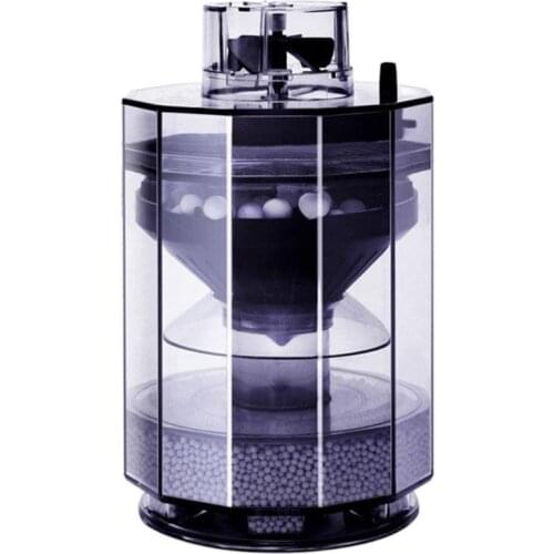 Round Shape Aquarium Filter Bucket Automatic Suction Cleaner Multi-Functional Bio Filter Cartridge with Bio Balls for Fish