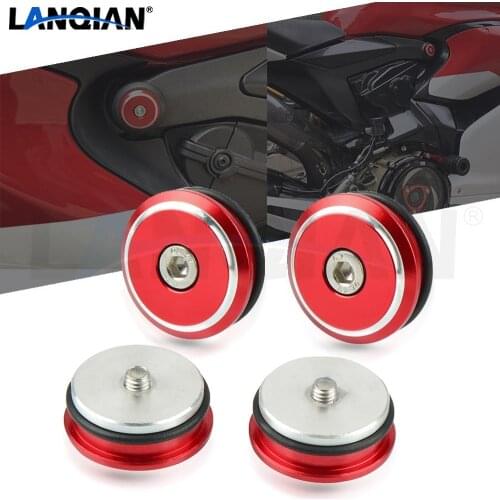 Motorcycle Aluminum Frame Hole Cap Cover Fairing Guard For Ducati 1199 Panigale S 1299 Panigale S 899 959 Panigale V4 S Parts